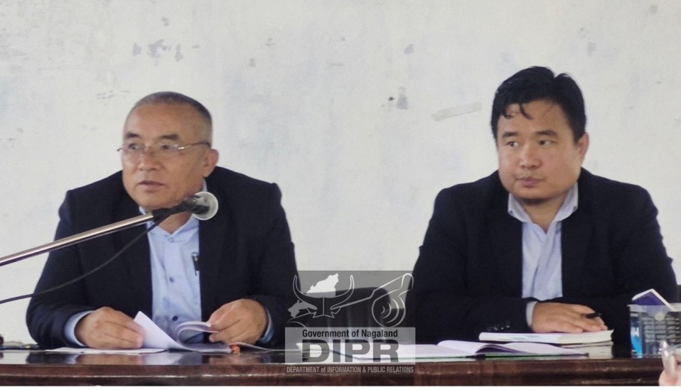 Officials during the DPDB monthly meeting held at the DB’s Court, Meluri on June 11. (DIPR Photo)